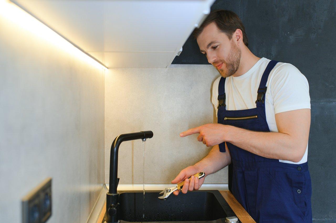 Réparation d'un robinet qui fuit pour réduire la consommation d’eau à la maison.